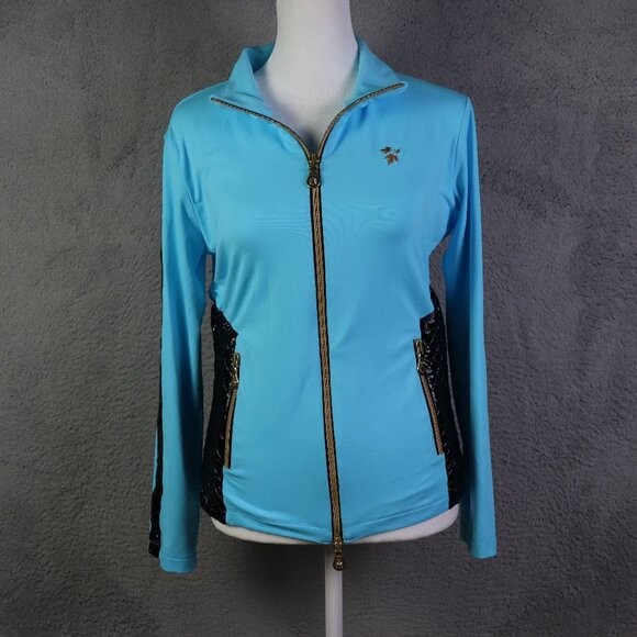 Brendratti Lido Jackets & Blazers - Brendratti Lido Jacket Womens 44 Blue Quilted Full Zip Athletic Designer Italy